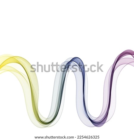 rainbow color vector curve. abstract wave