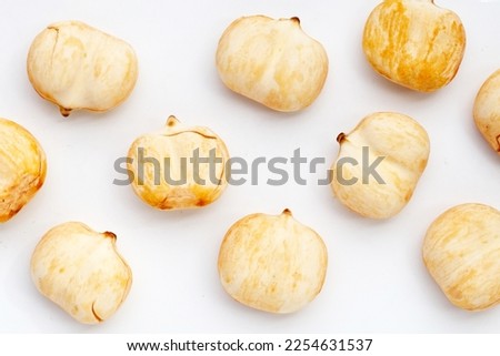 Toddy palm on white background. Royalty-Free Stock Photo #2254631537