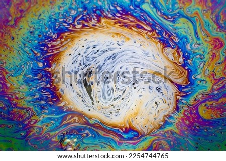Bright and intricate soap film bubble pattern - perfect for ads, designs, and creative projects. Add a pop of color to your work with this unique image.