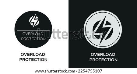 Creative (Overload Protection) Icon, Vector sign. Royalty-Free Stock Photo #2254755107