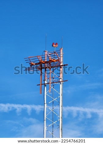 This is an image of a Glideslope antenna on an airfield. 