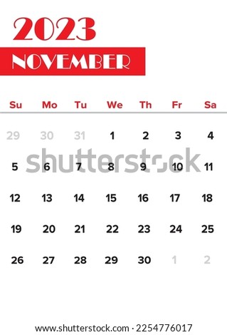 December 2023 calendar on white background