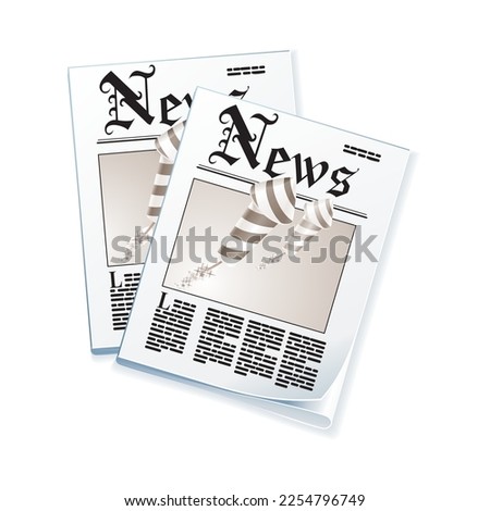 News paper clip art new design