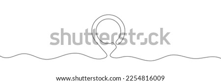 The microphone is drawn in one line on a white background