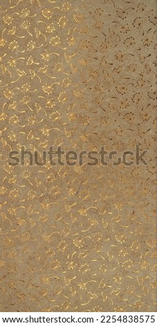Gold floral elegant ornament design, tiles, wallpaper or flooring decor, victorian vintage style pattern texture