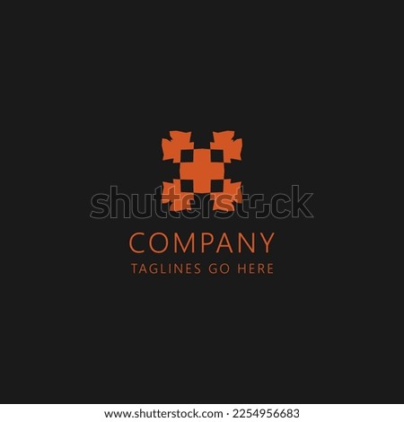 Cross abstract logo design, suitable for all industry