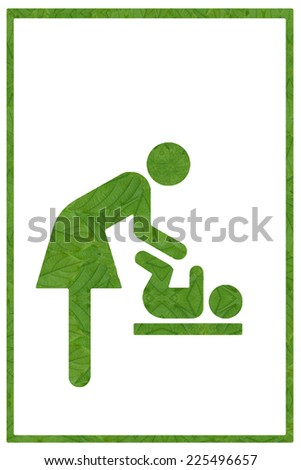 Idea from leaf.(Mother room  symbol concept)