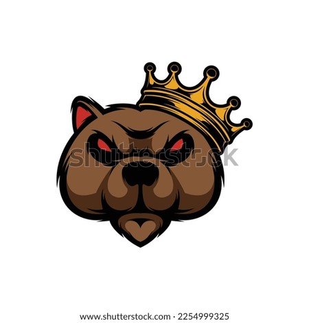 New Bear Mascot Design Vector