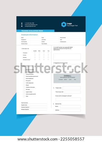 Modern Registration Form cover page Royalty-Free Stock Photo #2255058557