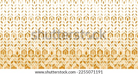 Wheat seamless pattern. Grain malt and barley, oat, rice, millet, maize, bran or corn. Beer background. Repeat texture plant for design agricultural print. Silhouette nature spica. Vector illustration Royalty-Free Stock Photo #2255071191