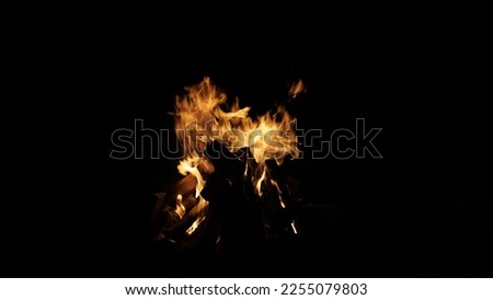 bright swedish fire at night