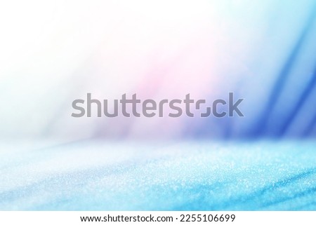 Abstract background for product display with pastel colors, palm shadow and glitter bokeh