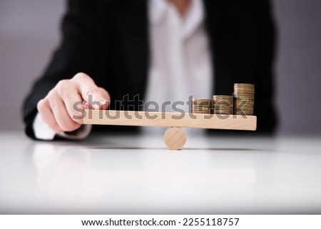 Money Leverage And Inflation Balance. Financial Concept Royalty-Free Stock Photo #2255118757