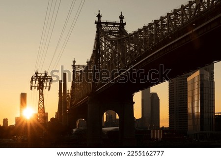 Queensboro Bridge view at sunrise
