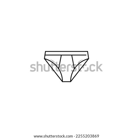 Isolated male underwear icon vector graphics