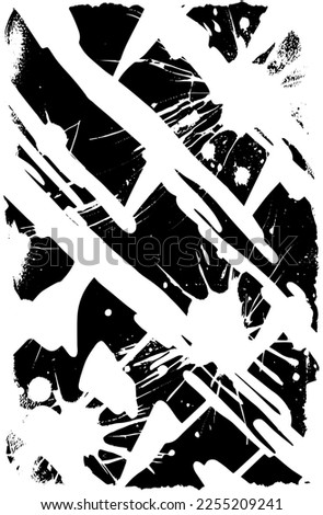 Grunge background black and white vector template