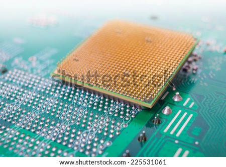 background of computer circuit board close-up and detail