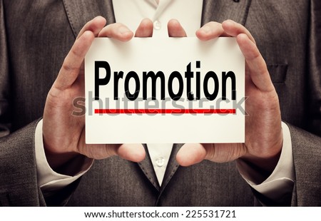 Promotion concept