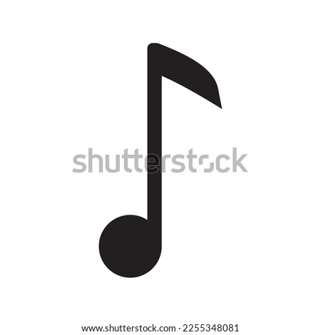 Music vector icon. Music note flat sign design. EPS 10 music note symbol pictogram