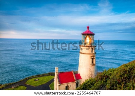 Heceta Head Lighthouse just off the Oregon Coast Royalty-Free Stock Photo #2255464707