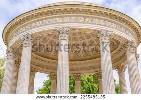 The Temple of Love at Marie Antoinette's Chateau, Le Petit Trianon, in Versailles, France. Royalty-Free Stock Photo #2255485135