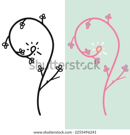 Floral ornament template for all your graphic needs