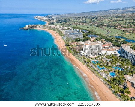 Kaanapali Beach - Maui Hawaii  Royalty-Free Stock Photo #2255507309