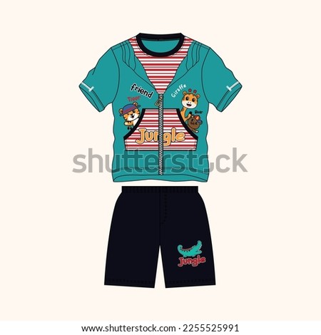 children's t shirt design vector