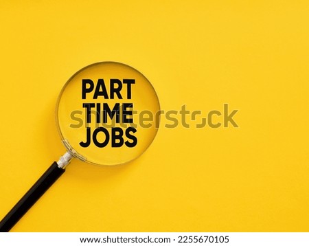 Part time jobs announcement. Business employment and recruitment ad. Working part time. Looking for a part time employee. Royalty-Free Stock Photo #2255670105