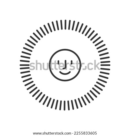 FaceID icon isolated on white background. Biometric face recognition symbol modern, simple, vector, icon for website design, mobile app, ui. Vector Illustration
