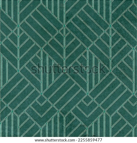 Blue elegant ornament design, tiles, wallpaper or flooring decor, retro vintage style pattern texture