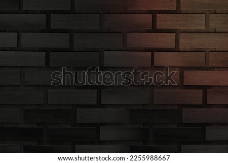 Black wooden brick textured background