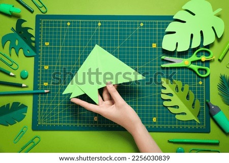 Concept of accessories for patchwork, cutting mat
