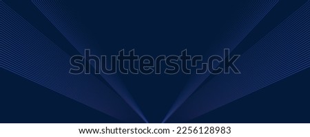 Premium background design with diagonal dark blue line pattern. Vector horizontal template for digital lux business banner, formal invitation, luxury voucher Royalty-Free Stock Photo #2256128983