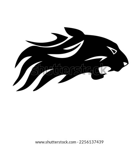 vector Icon tiger symbol logo. Stock illustration tiger sign clipart