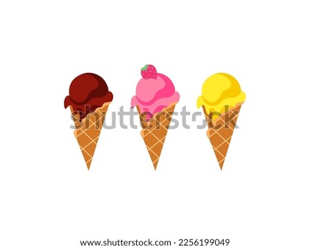 ice cream with good quality with good color