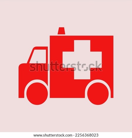 The vector is an ambulance icon