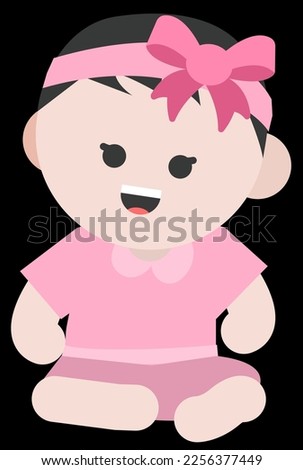 baby girl in pink clothes