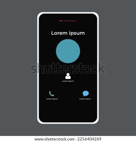 Mobile call screen template. Notification Boxes Template for Iphone. Smartphone Message Interface. Vector illustration. Android. Smartphone. IMessages. We Chat. Line. Whatsapp. Samsung Galaxy