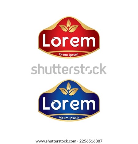 Vector set Food company logos design template ideal for agriculture, organic food, grocery, natural harvest, baby food, cookies, cereals.