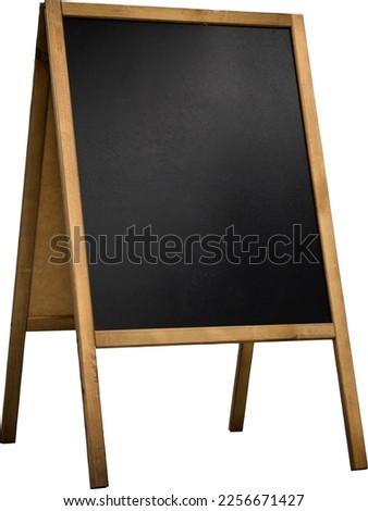 Empty chalkboard isolated on white background as graphic element