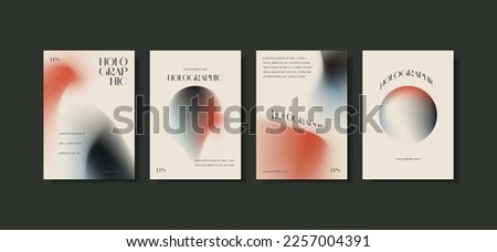 Unique modern A4 abstract gradient vector trend for cover, marketing template, business poster, Abstract color gradient, modern blurred background, and film grain texture Royalty-Free Stock Photo #2257004391
