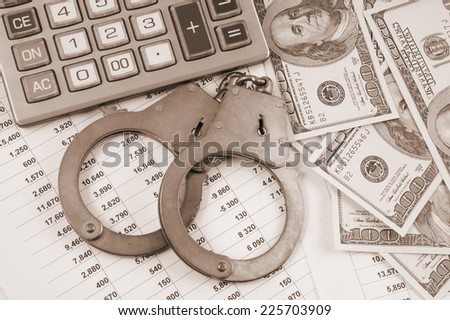 Financial fraud concept 