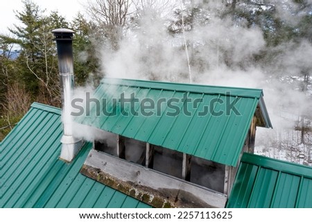Maple Sugarhouse in Dublin, New hampshire Royalty-Free Stock Photo #2257113625