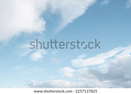 Clouds in the blue sky. Cloudscape background