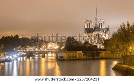 Notre Dame with river Seine