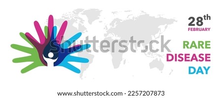 rare disease day banner, poster vector. health care concept illustration Royalty-Free Stock Photo #2257207873