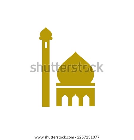 ornament mosque illustration logo design 
