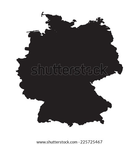 Silhouette of the Country Germany