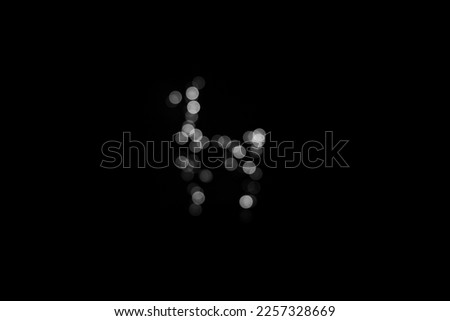 white defocused light background. decoration bokeh. shiny white circle on black background. abstract shaped light bokeh